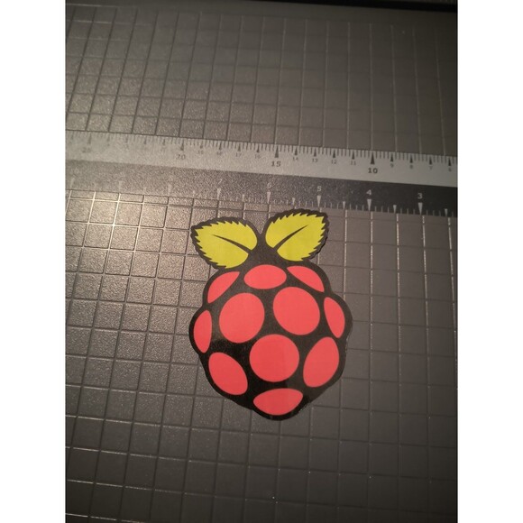 Raspberry Pi Sticker Logo Vinyl Decal (2 Pack) - Picture 4 of 5